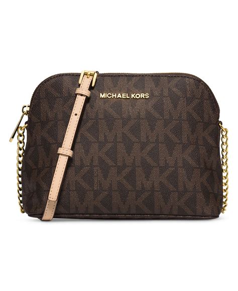 michael kors cindy crossbody brown|michael kors extra small crossbody.